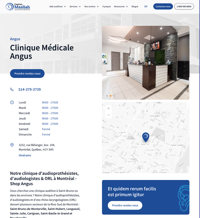 Les Centres Masliah - Page centre individuel